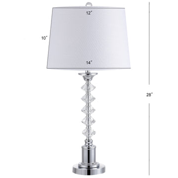 Kinsley 28" Crystal LED Table Lamp - JONATHAN Y